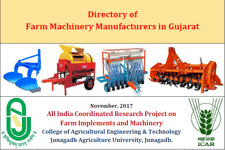 DIRECTORY OF FARM MACHINERY MANUFACTURERS IN GUJARAT